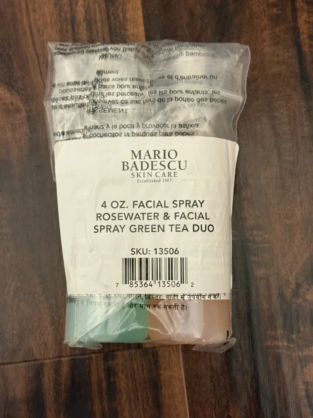 Mario Badescu Rosewater & Cucumber Facial Spray Duo (Pink, Light Green)